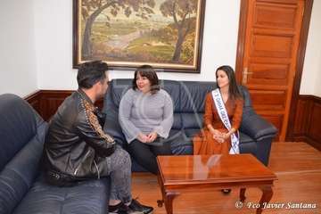 Recepción oficial a Nauzet Afonso y a Daida López (Foto TA)